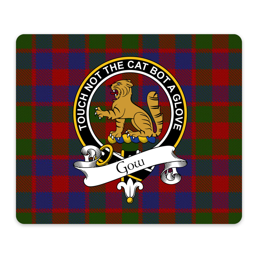 Gow Scottish Clan Crest Mouse Pad – Black Crest Design