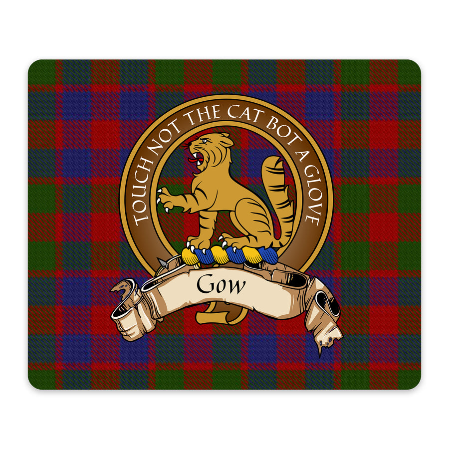 Gow Scottish Clan Crest Mouse Pad – Brown Crest Design