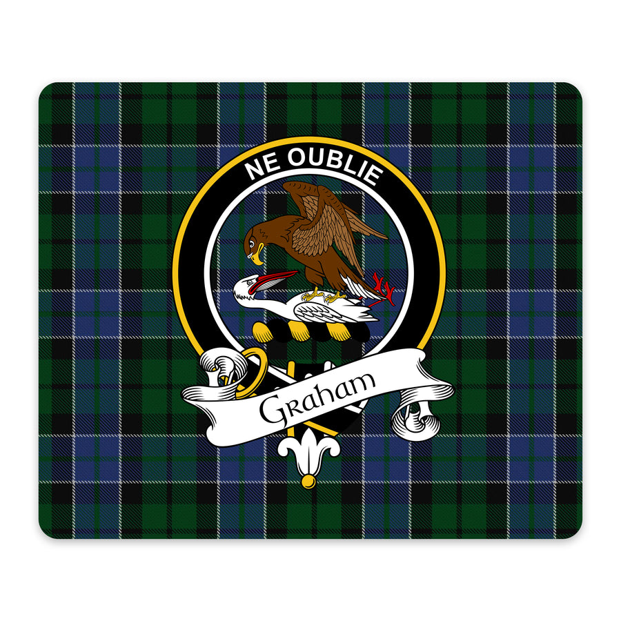 Graham Scottish Clan Crest Mouse Pad – Black Crest Design