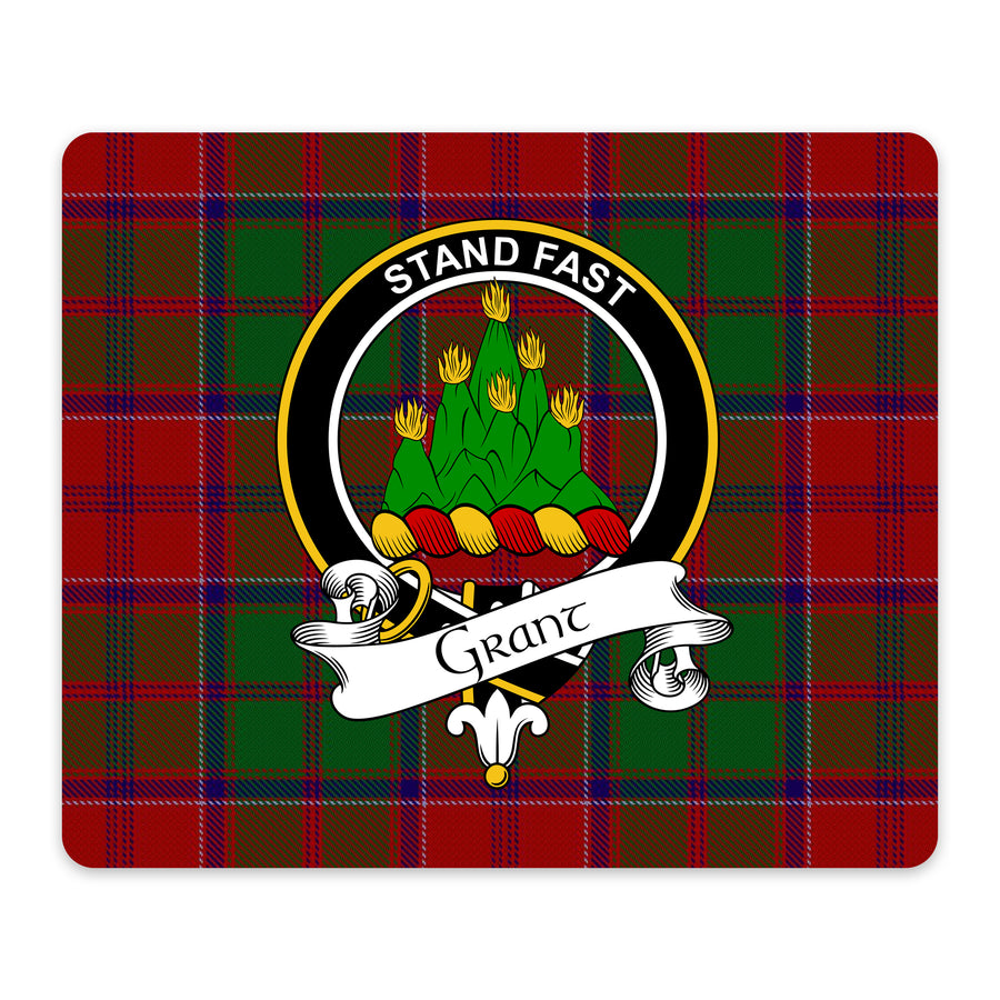 Grant Scottish Clan Crest Mouse Pad – Black Crest Design