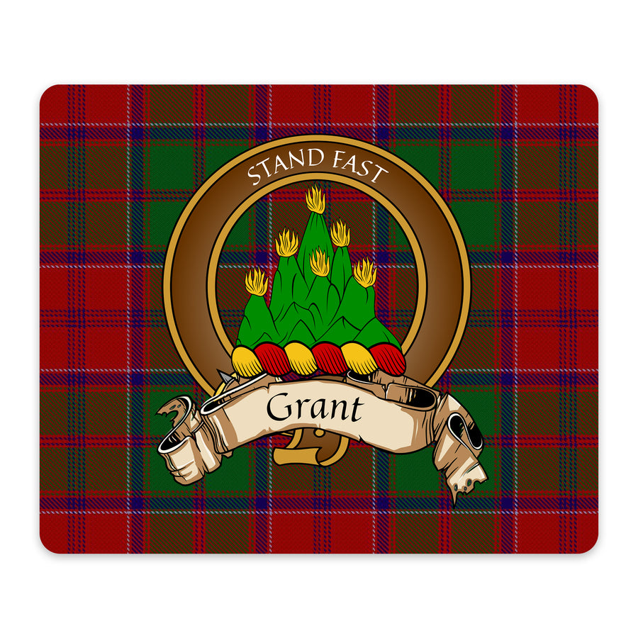 Grant Scottish Clan Crest Mouse Pad – Brown Crest Design