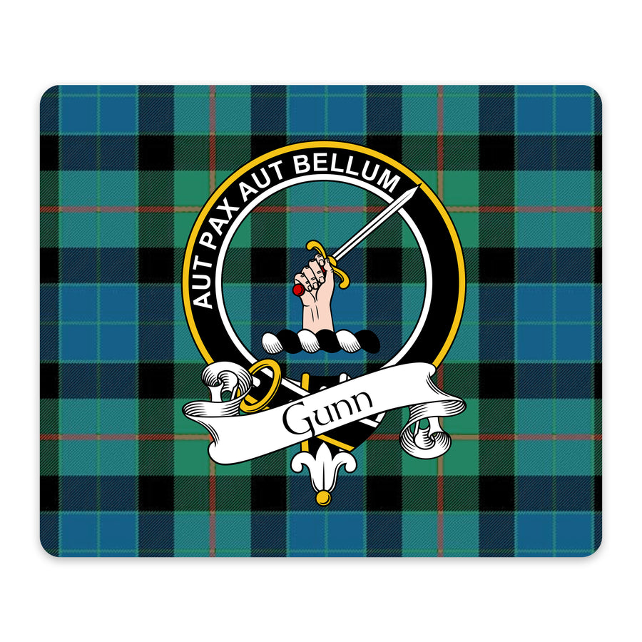Gunn Scottish Clan Crest Mouse Pad – Black Crest Design