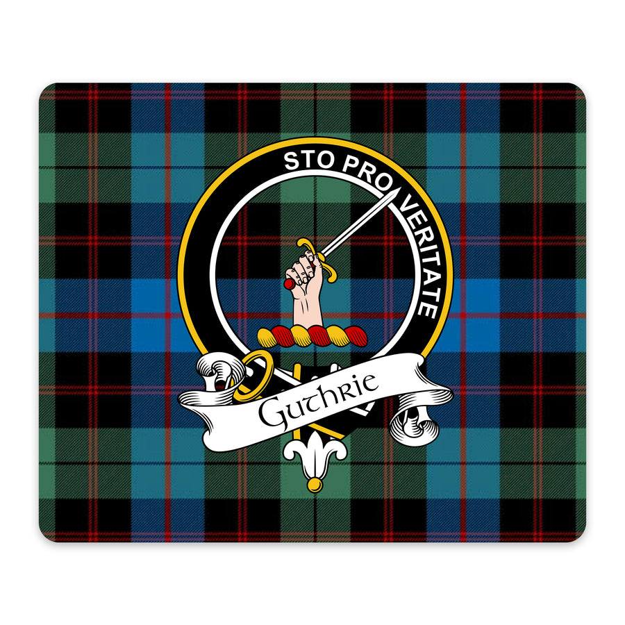 Guthrie Scottish Clan Crest Mouse Pad – Black Crest Design