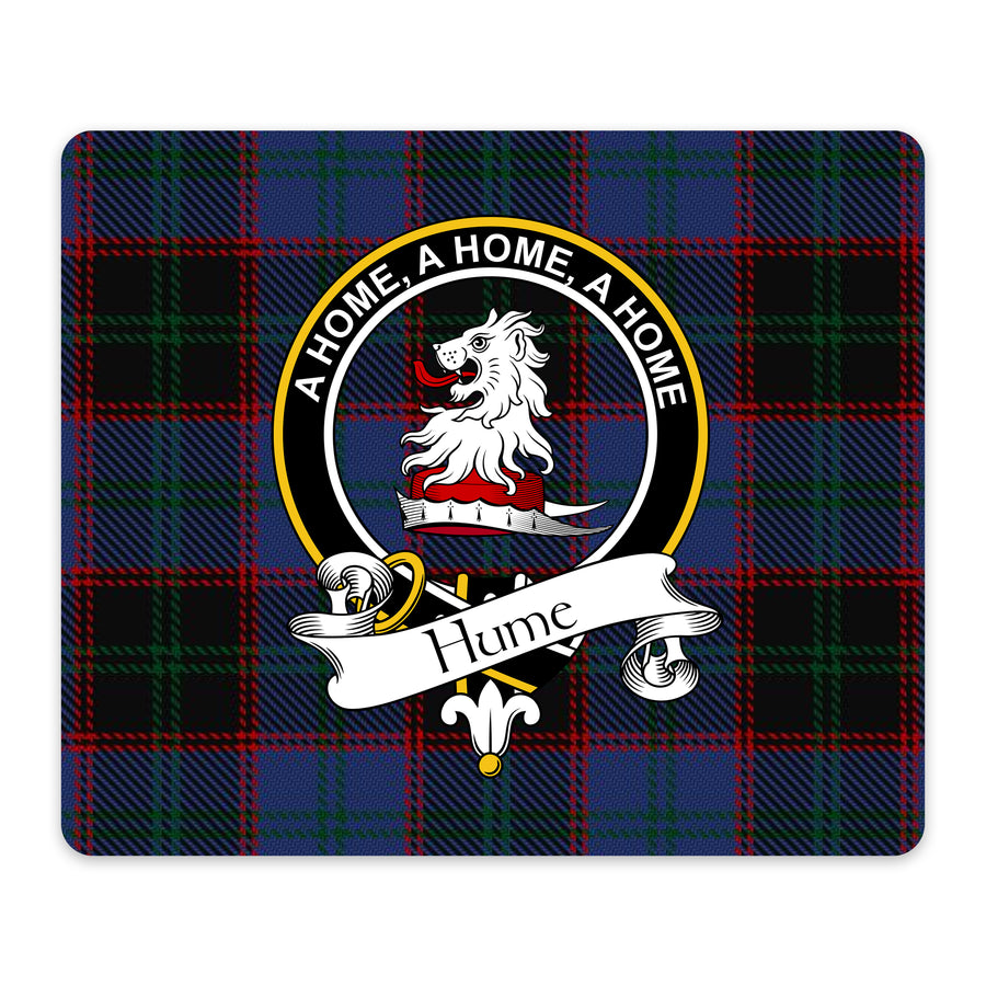 Hume Scottish Clan Crest Mouse Pad – Black Crest Design