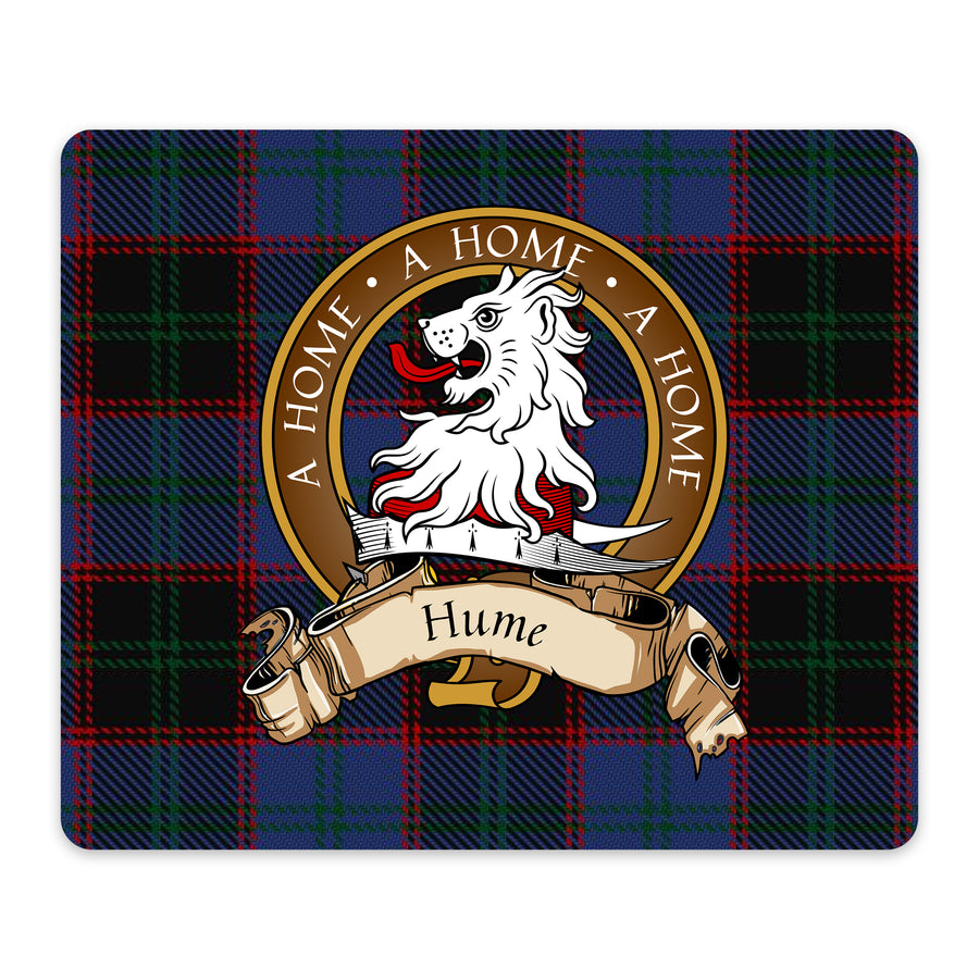 Hume Scottish Clan Crest Mouse Pad – Brown Crest Design