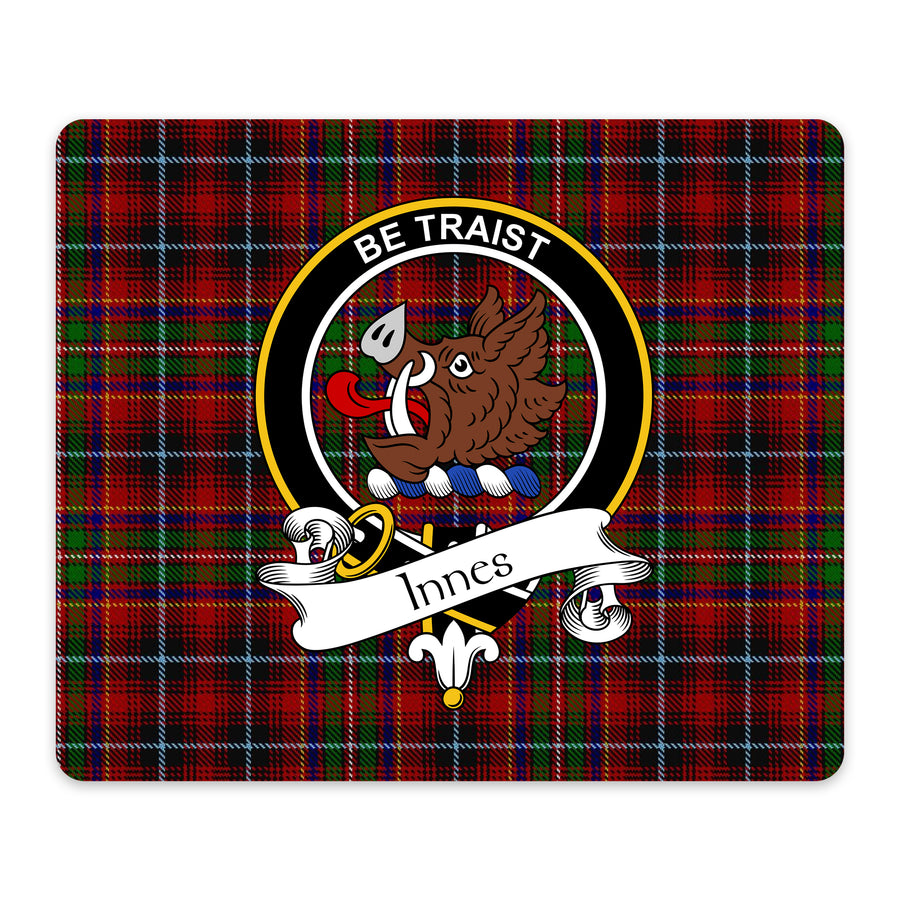 Innes Scottish Clan Crest Mouse Pad – Black Crest Design