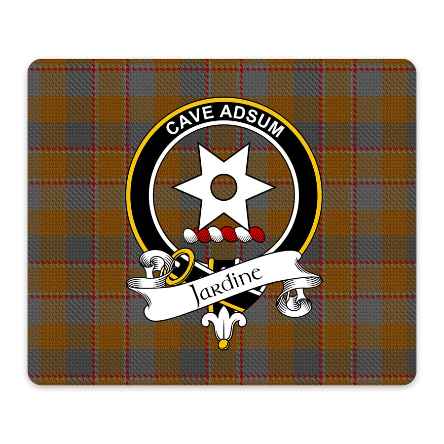 Jardine Scottish Clan Crest Mouse Pad – Black Crest Design