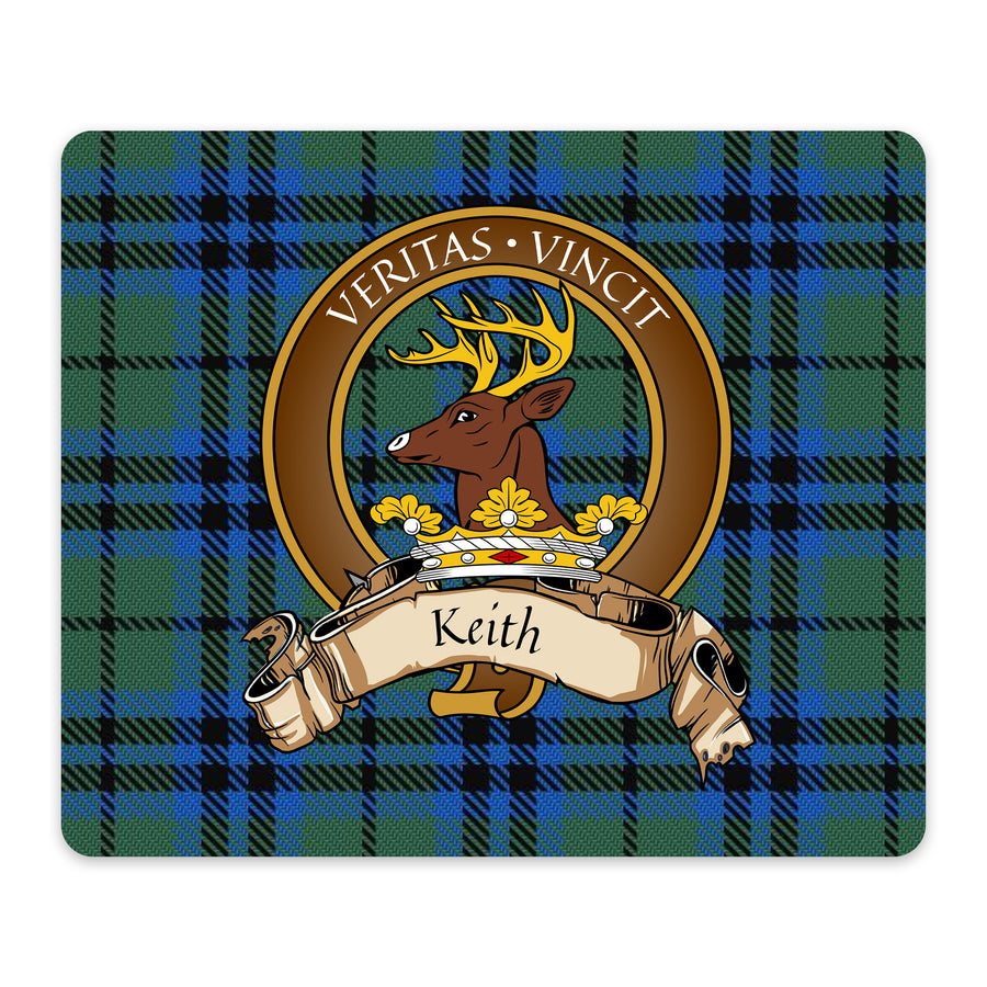 Keith Scottish Clan Crest Mouse Pad – Brown Crest Design