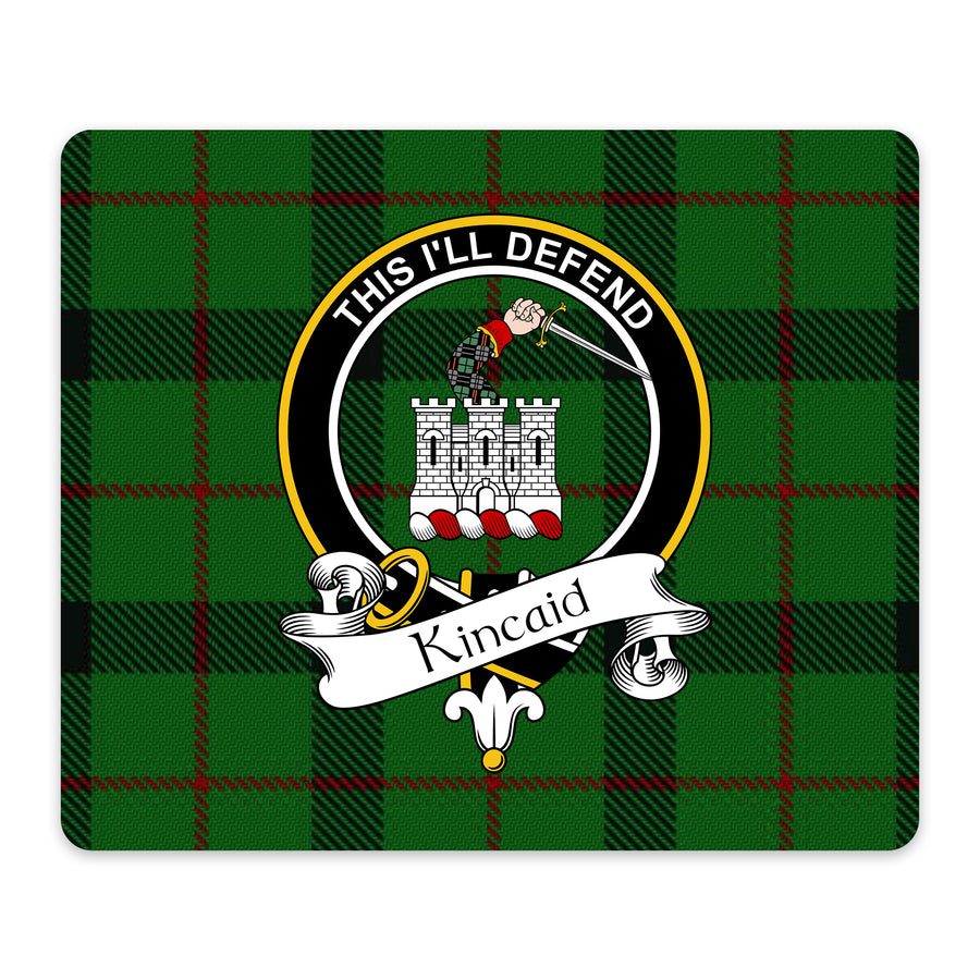 Kincaid Scottish Clan Crest Mouse Pad – Black Crest Design