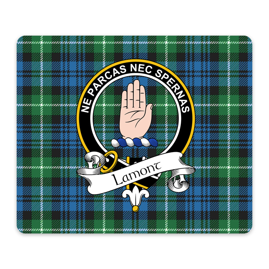 Lamont Scottish Clan Crest Mouse Pad – Black Crest Design