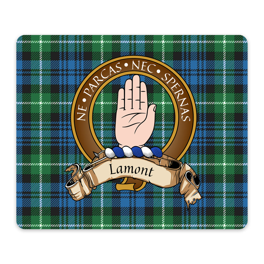 Lamont Scottish Clan Crest Mouse Pad – Brown Crest Design