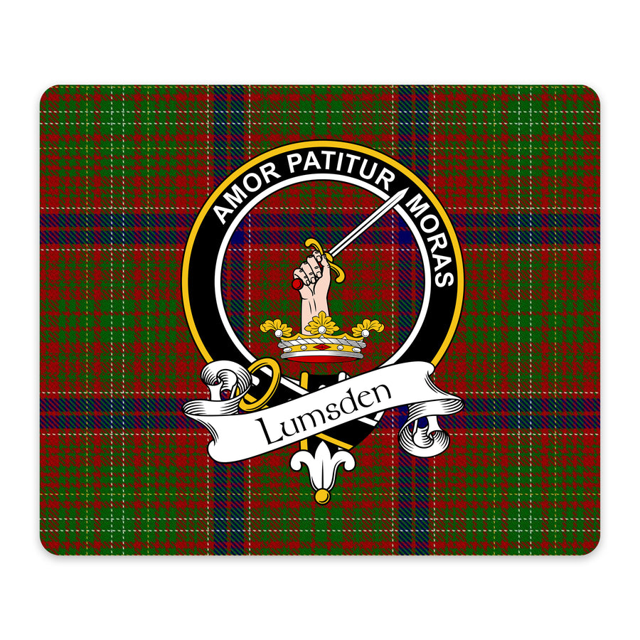 Lumsden Scottish Clan Crest Mouse Pad – Black Crest Design