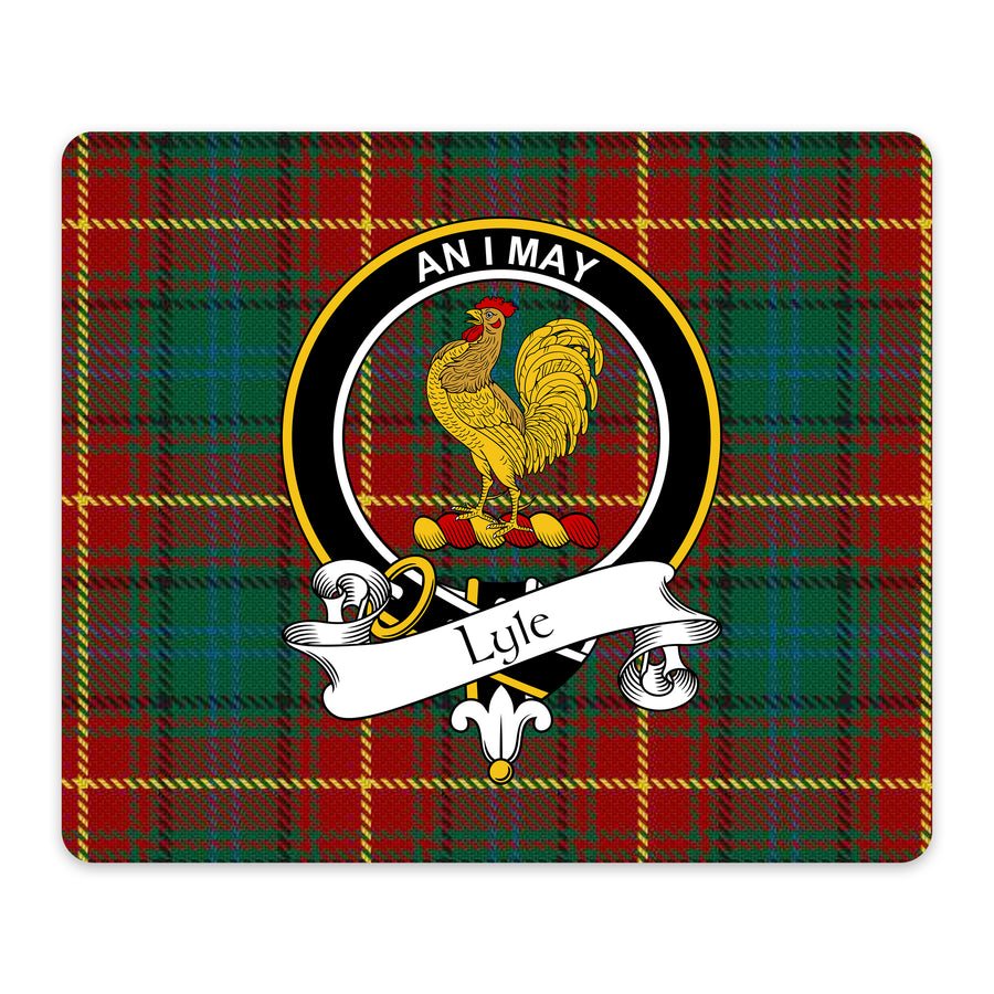Lyle Scottish Clan Crest Mouse Pad – Black Crest Design