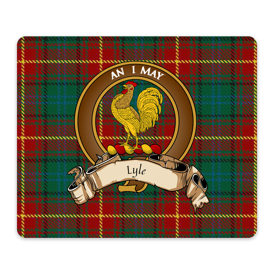 Lyle Scottish Clan Crest Mouse Pad – Brown Crest Design