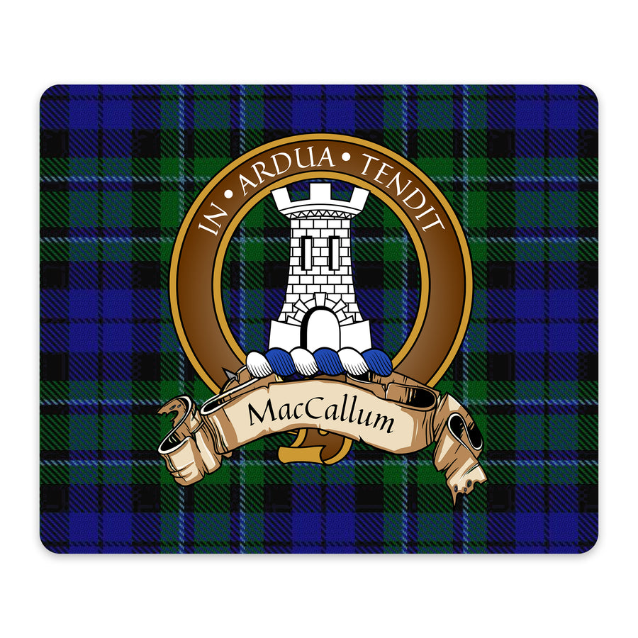 MacCallum Scottish Clan Crest Mouse Pad – Brown Crest Design