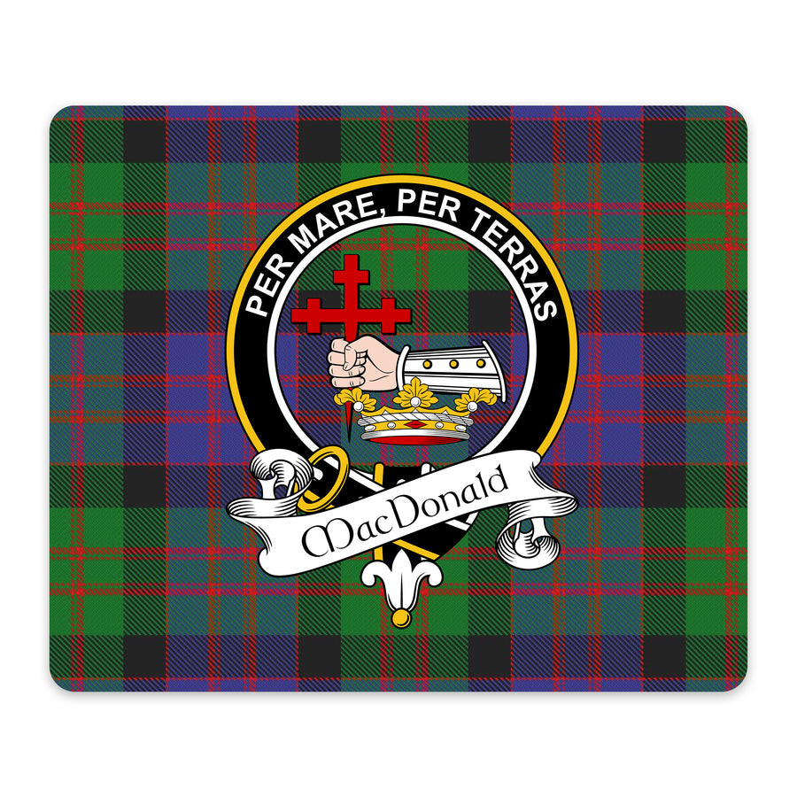 MacDonald Scottish Clan Crest Mouse Pad – Black Crest Design