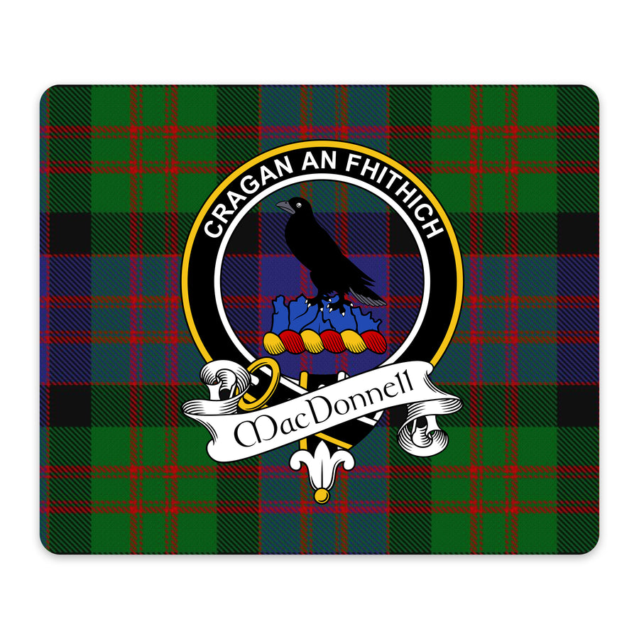 MacDonnell Scottish Clan Crest Mouse Pad – Black Crest Design