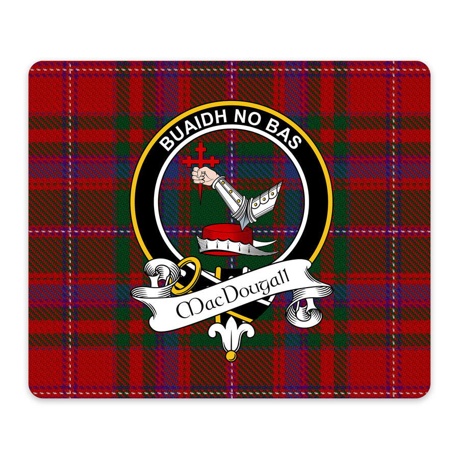 MacDougall Scottish Clan Crest Mouse Pad – Black Crest Design