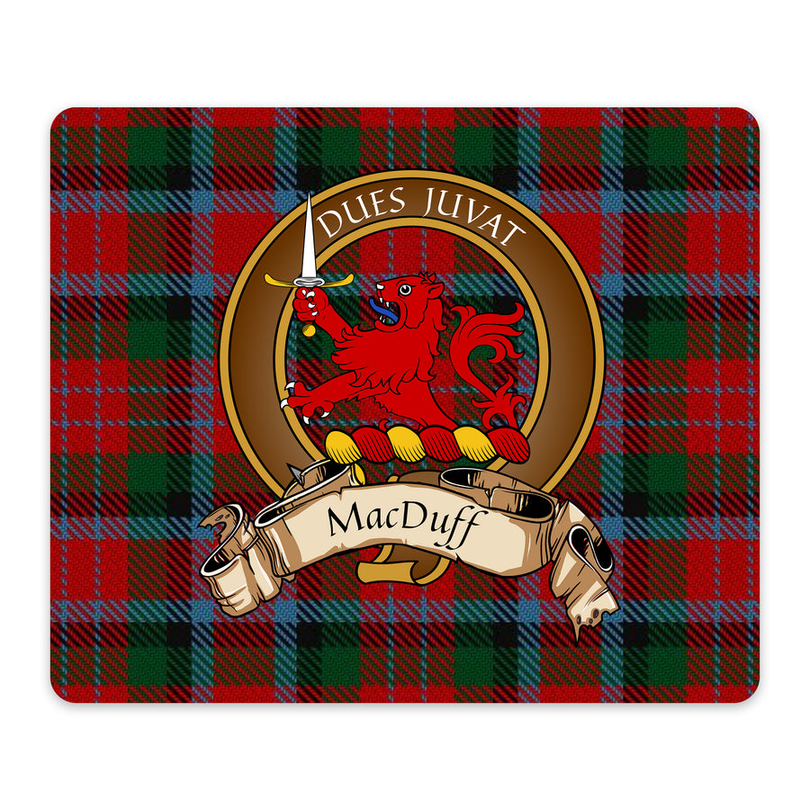 MacDuff Scottish Clan Crest Mouse Pad – Brown Crest Design