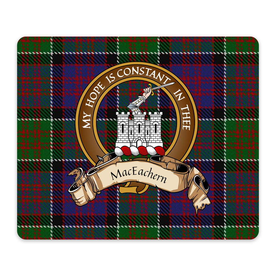 MacEachern Scottish Clan Crest Mouse Pad – Brown Crest Design