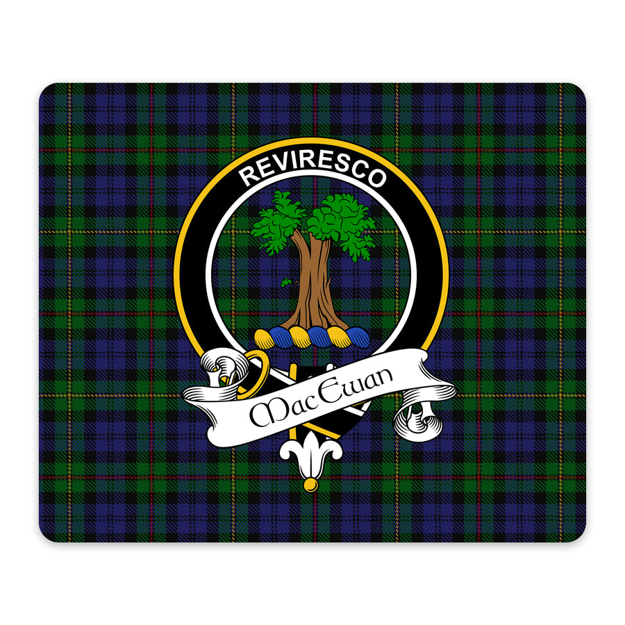 MacEwan Scottish Clan Crest Mouse Pad – Black Crest Design