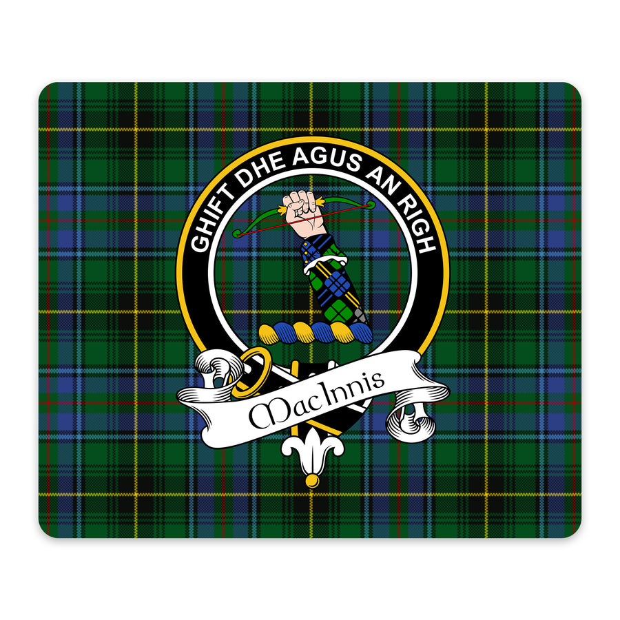 MacInnis Scottish Clan Crest Mouse Pad – Black Crest Design
