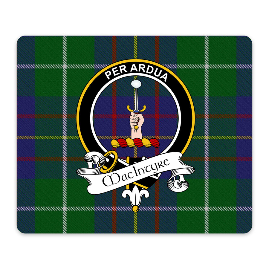 MacIntyre Scottish Clan Crest Mouse Pad – Black Crest Design