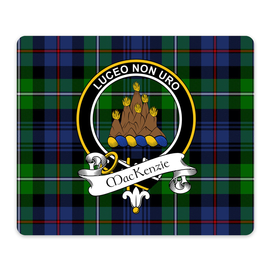 MacKenzie Scottish Clan Crest Mouse Pad – Black Crest Design