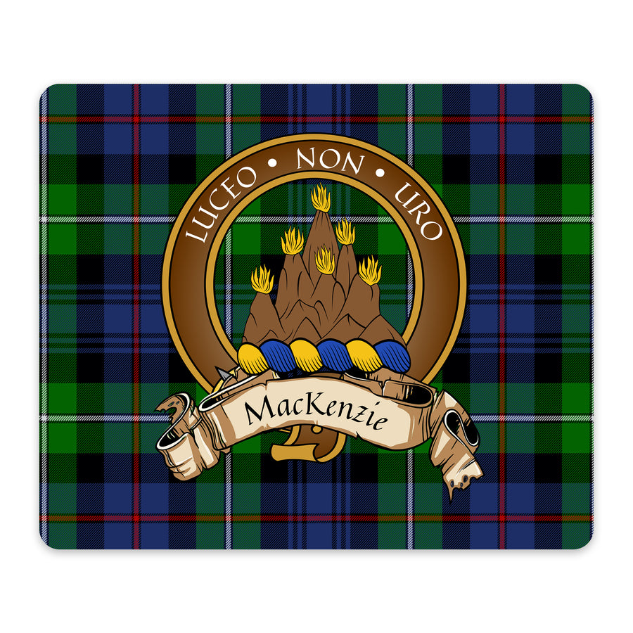 MacKenzie Scottish Clan Crest Mouse Pad – Brown Crest Design