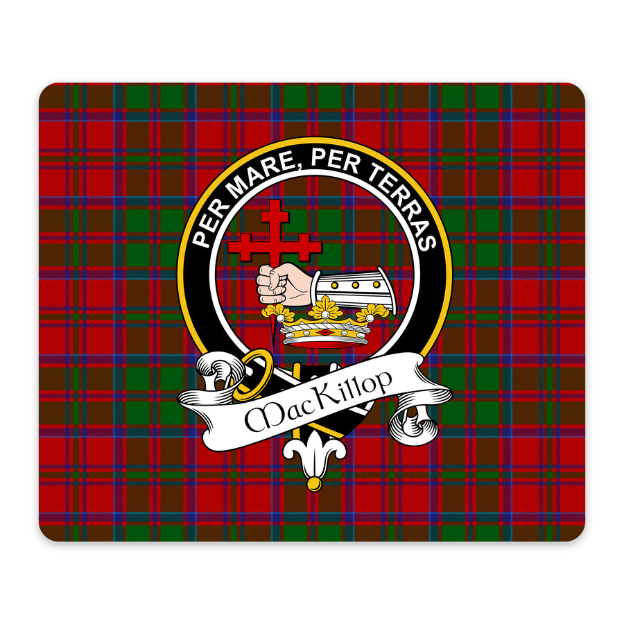 MacKillop Scottish Clan Crest Mouse Pad – Black Crest Design