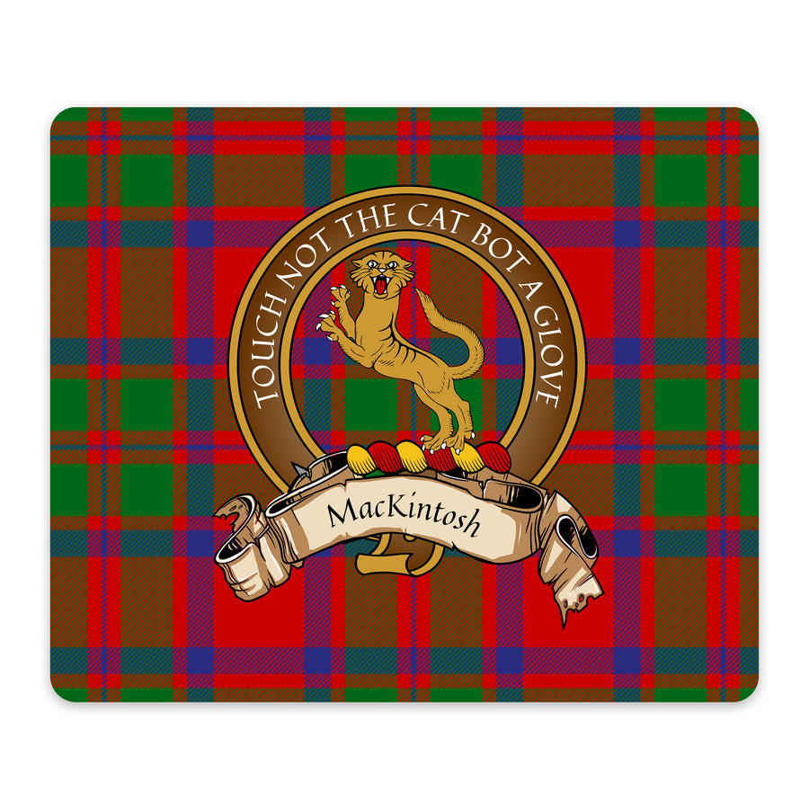 MacKintosh Scottish Clan Crest Mouse Pad – Brown Crest Design