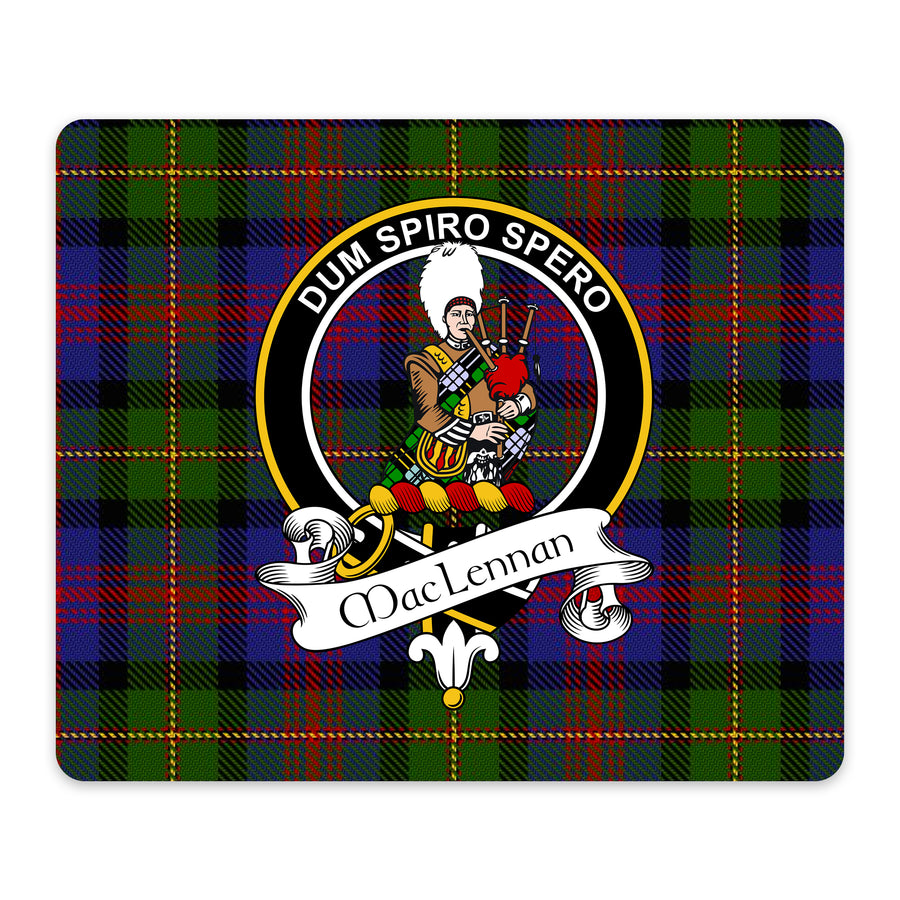 MacLennan Scottish Clan Crest Mouse Pad – Black Crest Design