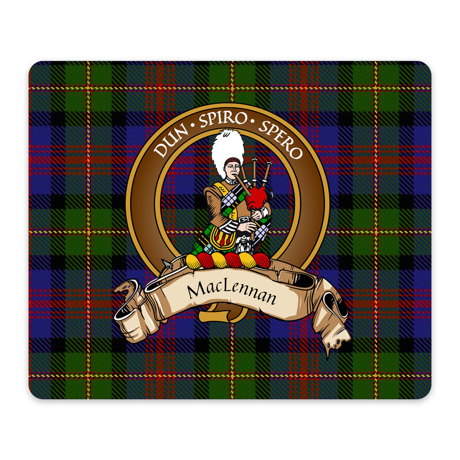 MacLennan Scottish Clan Crest Mouse Pad – Brown Crest Design