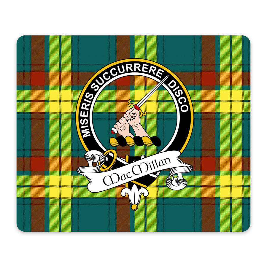 MacMillan Scottish Clan Crest Mouse Pad – Black Crest Design