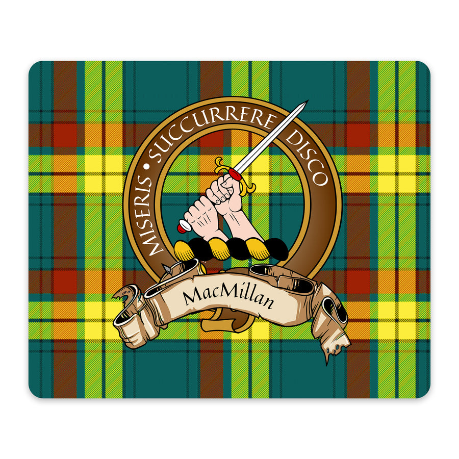 MacMillan Scottish Clan Crest Mouse Pad – Brown Crest Design