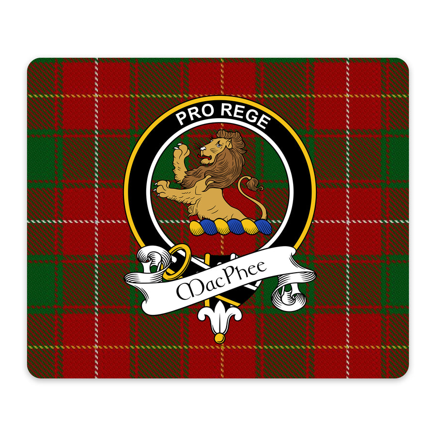 MacPhee Scottish Clan Crest Mouse Pad – Black Crest Design