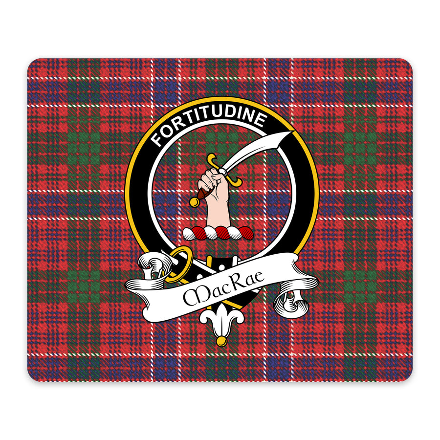 MacRae Scottish Clan Crest Mouse Pad – Black Crest Design