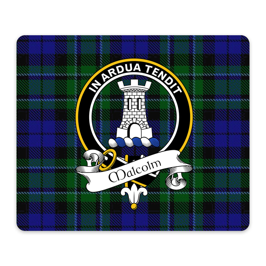 Malcolm Scottish Clan Crest Mouse Pad – Black Crest Design