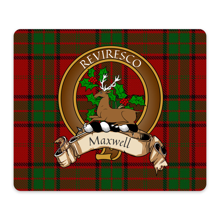 Maxwell Scottish Clan Crest Mouse Pad – Brown Crest Design