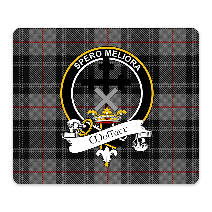 Moffatt Scottish Clan Crest Mouse Pad – Black Crest Design