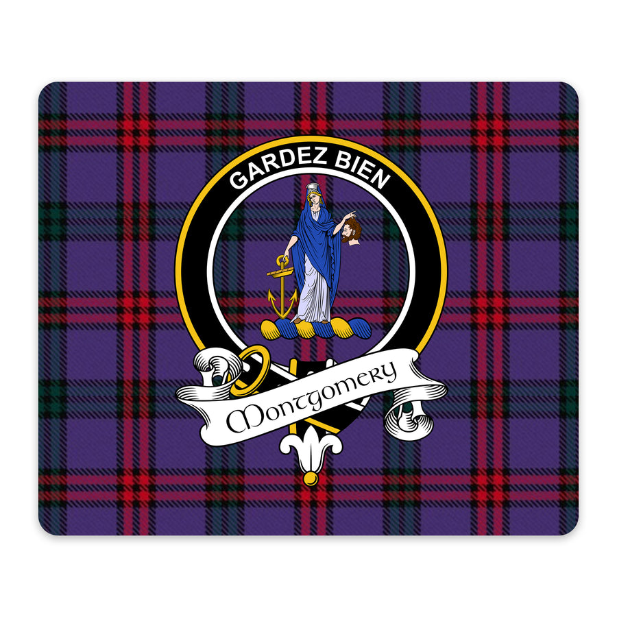 Montgomery Scottish Clan Crest Mouse Pad – Black Crest Design