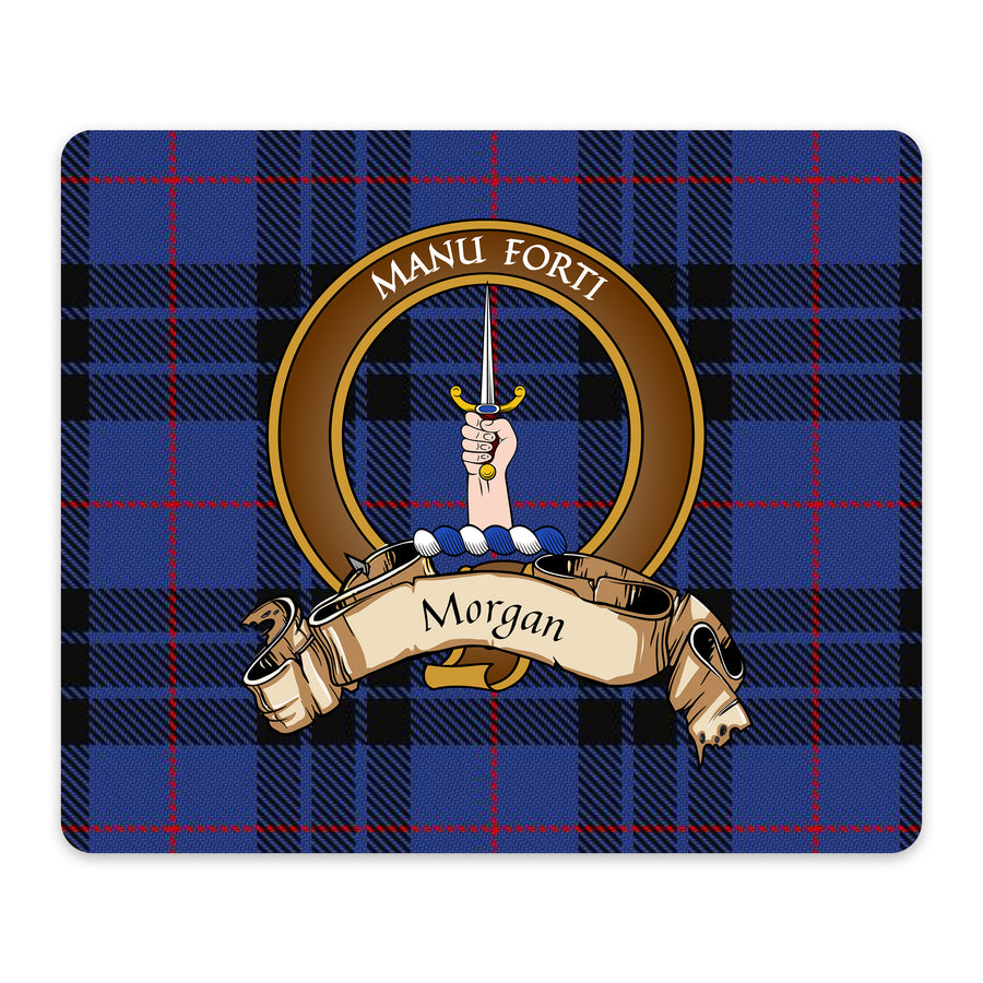 Morgan Scottish Clan Crest Mouse Pad – Brown Crest Design