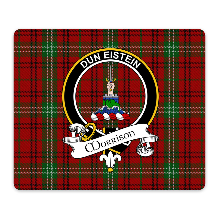 Morrison Scottish Clan Crest Mouse Pad – Black Crest Design