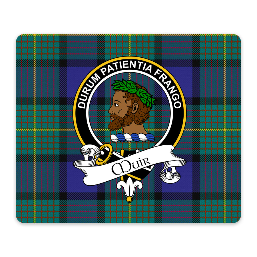 Muir Scottish Clan Crest Mouse Pad – Black Crest Design