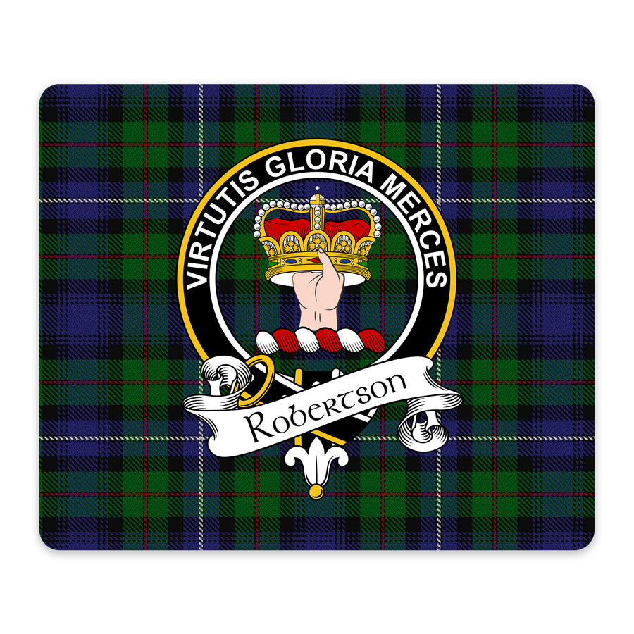 Robertson Scottish Clan Crest Mouse Pad – Black Crest Design