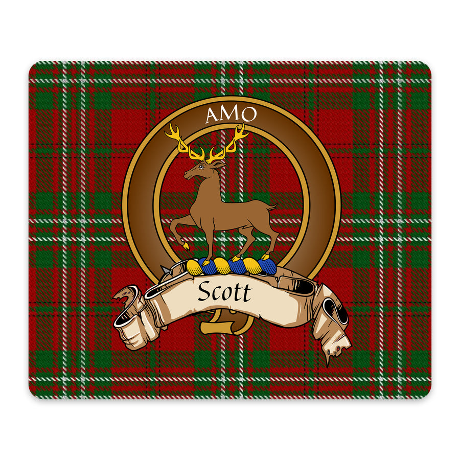 Scott Scottish Clan Crest Mouse Pad – Brown Crest Design
