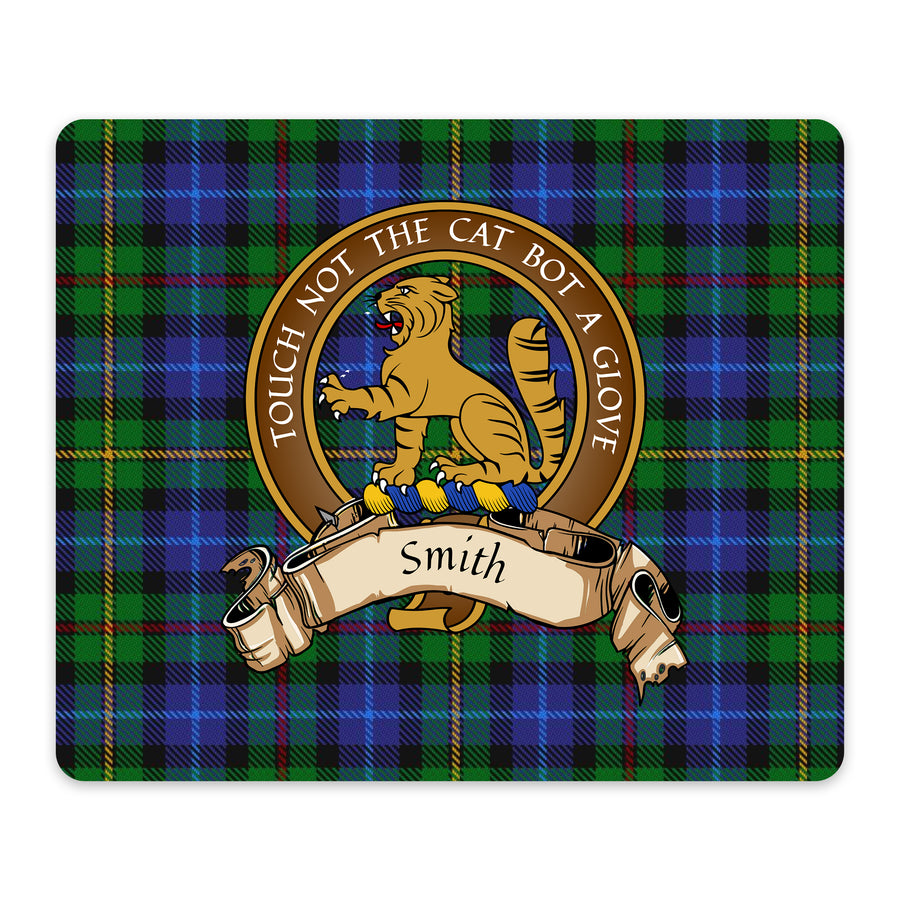 Smith Scottish Clan Crest Mouse Pad – Brown Crest Design