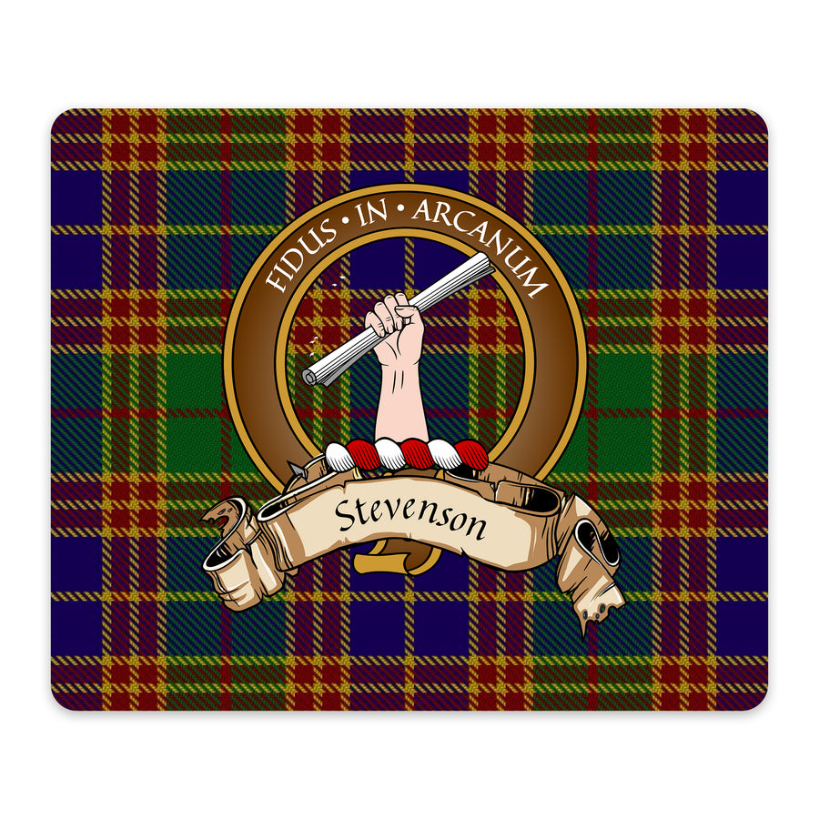 Stevenson Scottish Clan Crest Mouse Pad – Brown Crest Design