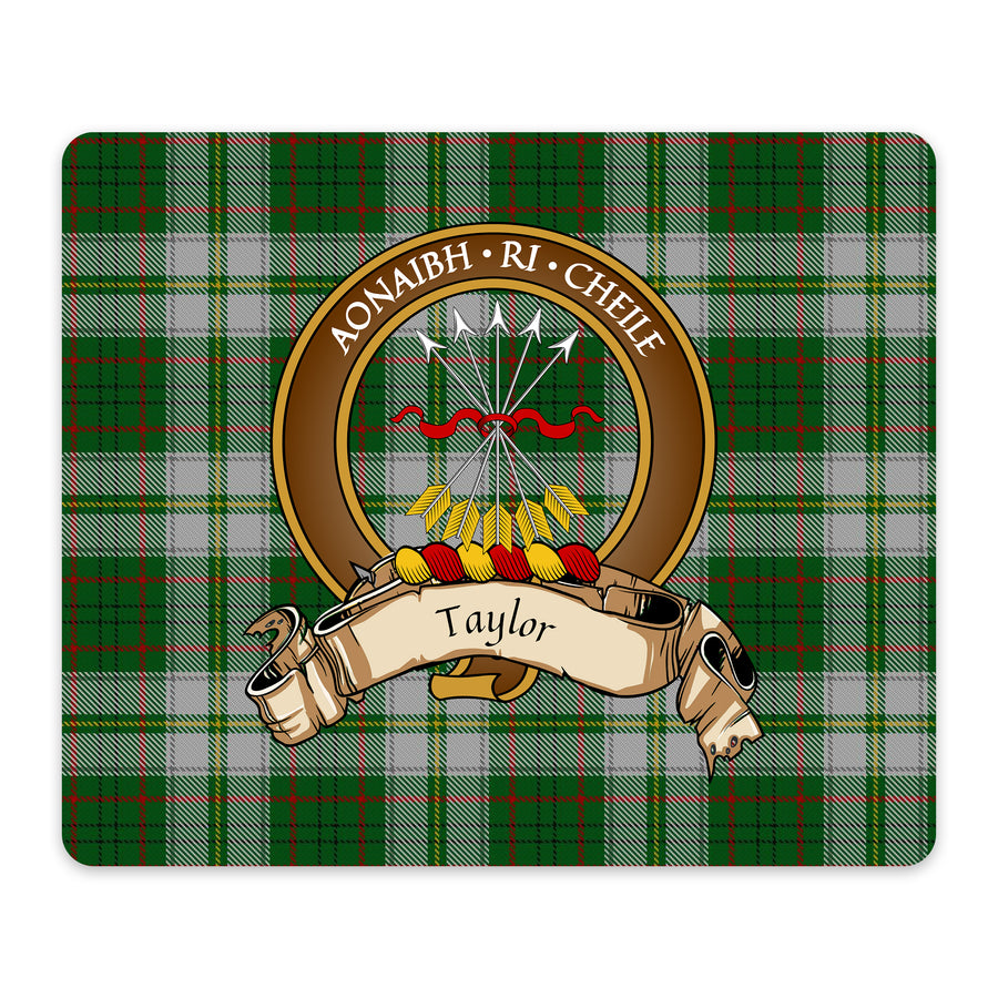 Taylor Scottish Clan Crest Mouse Pad – Brown Crest Design