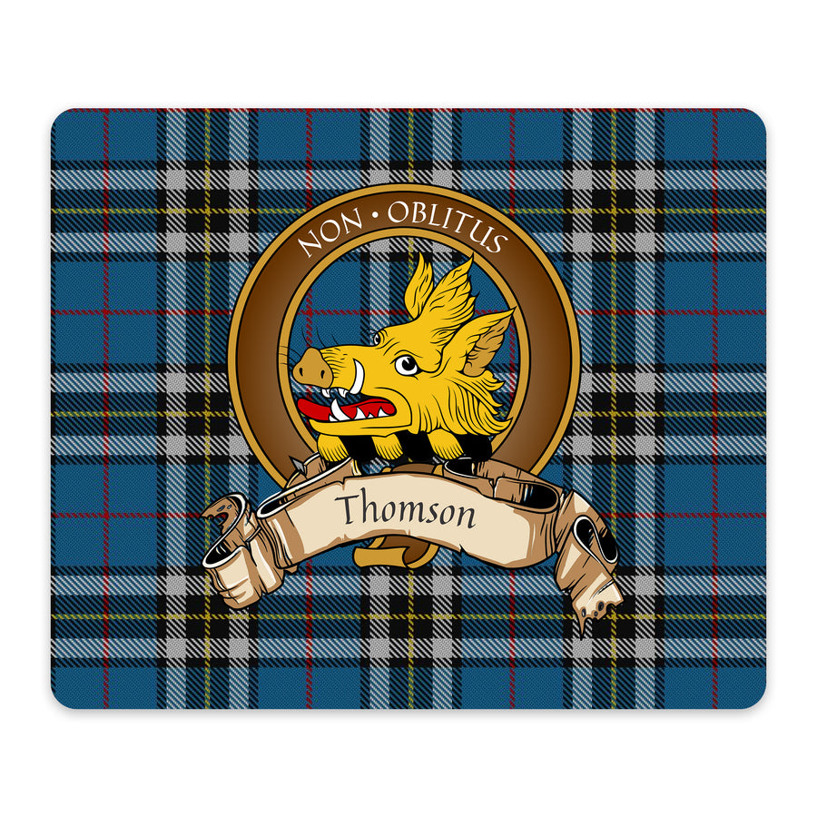 Thomson Scottish Clan Crest Mouse Pad – Brown Crest Design